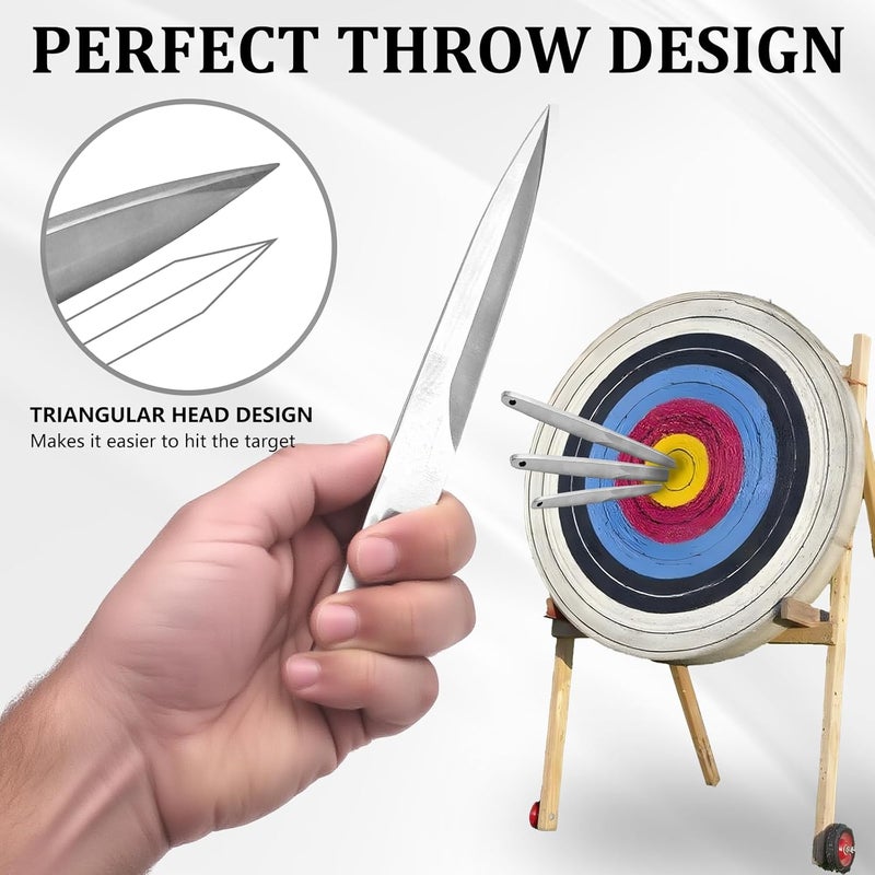 Throwing life Throwing Set, Durable Hign Density Stainless Steel Throwers for Sporting Practice, Outdoor Fun, and Skill Training, Smal, Medium, Large Sizes - Image 3